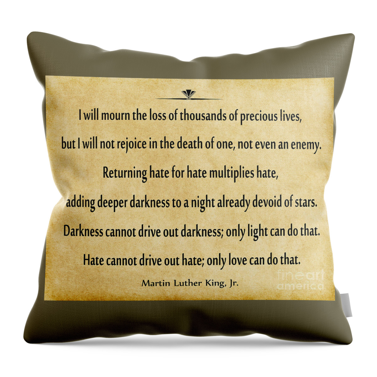 Martin Luther King Jr. Throw Pillow featuring the photograph 239- Martin Luther King Jr. by Joseph Keane