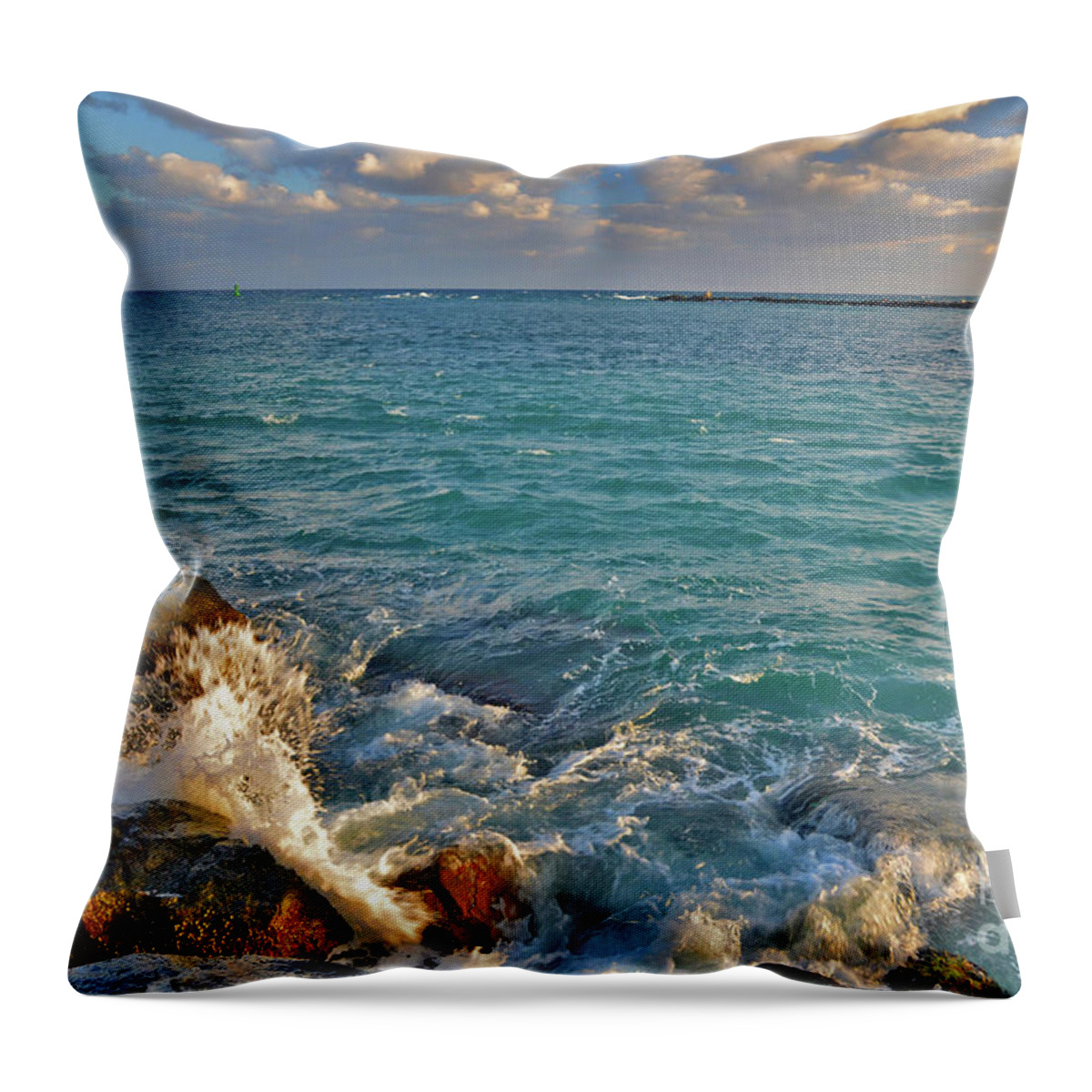 Singer Island Throw Pillow featuring the photograph 29- Dream Horizon by Joseph Keane
