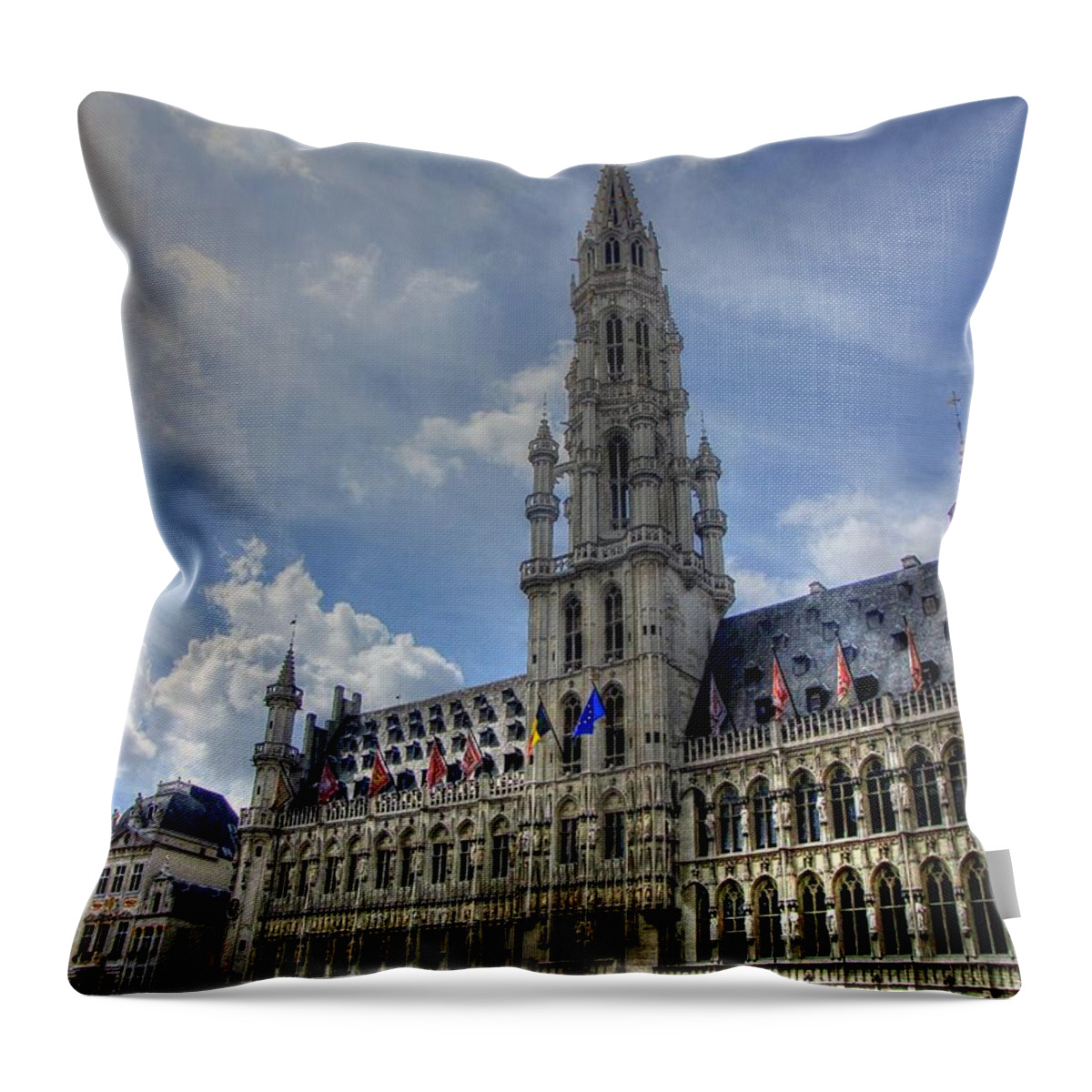 Brussels Belgium Throw Pillow featuring the photograph Brussels BELGIUM by Paul James Bannerman