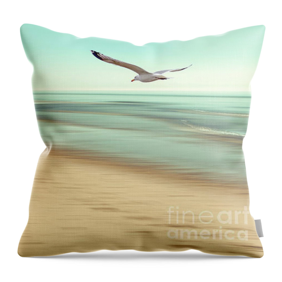 Beach Throw Pillow featuring the photograph Desire Light Vintage by Hannes Cmarits