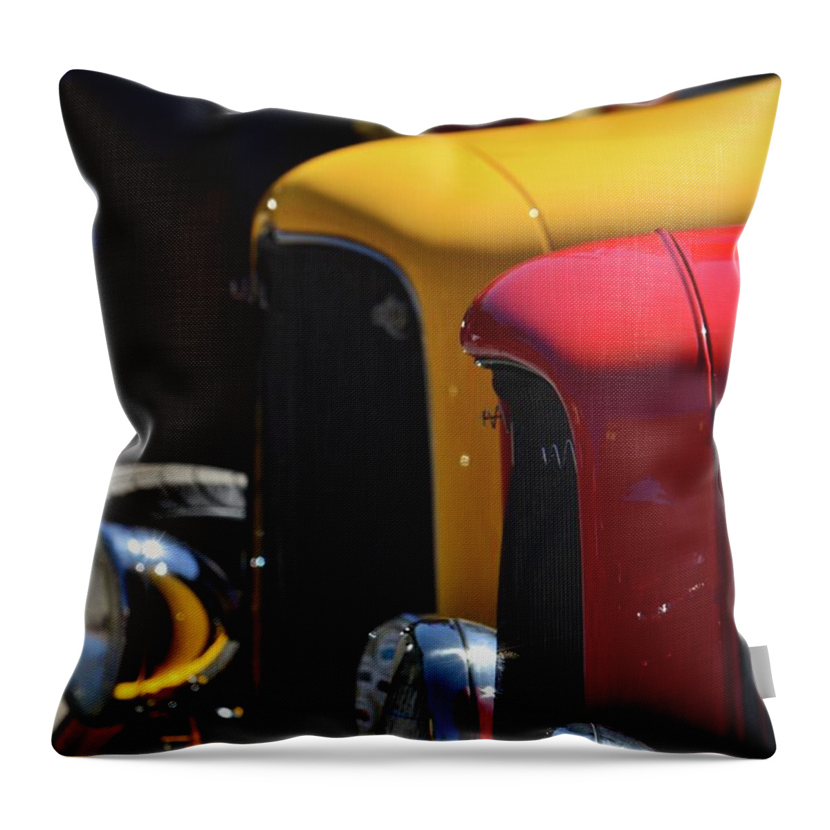  Throw Pillow featuring the photograph Hotrods by Dean Ferreira