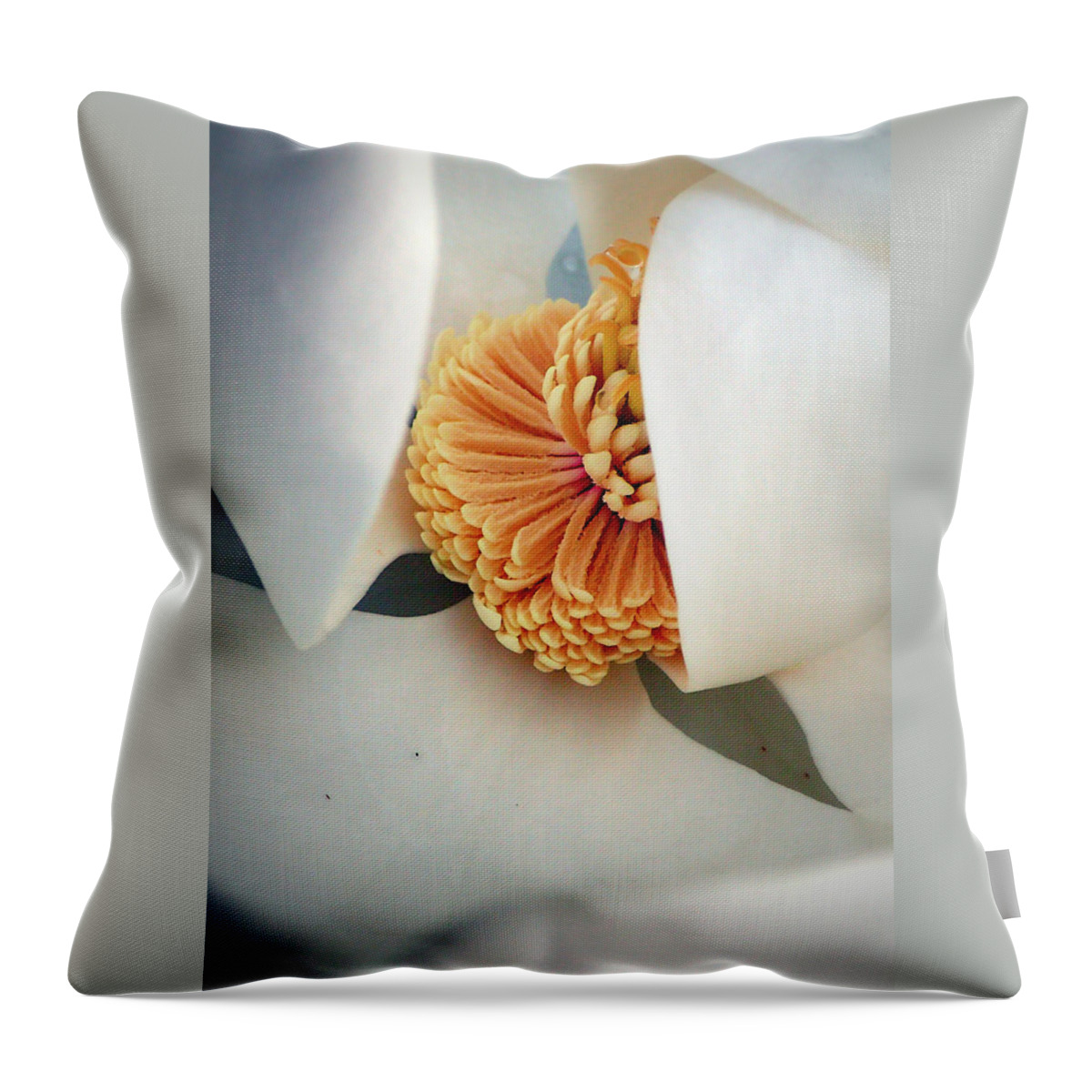 Magnolia Throw Pillow featuring the photograph Magnolia Blossom by Farol Tomson