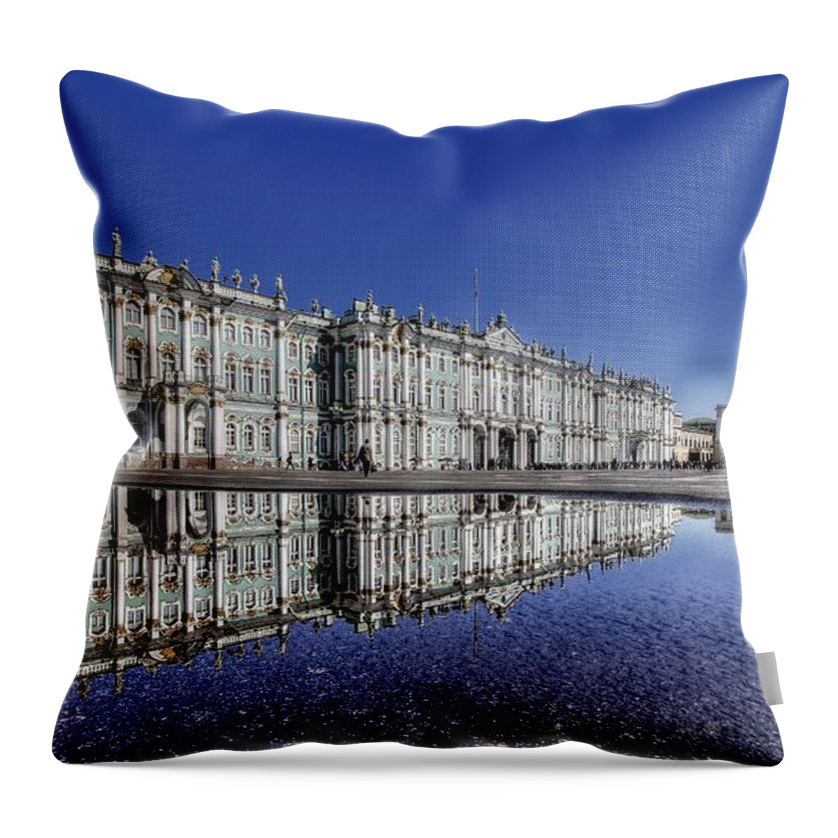 St. Petersburg Russia Throw Pillow featuring the photograph St. Petersburg Russia by Paul James Bannerman