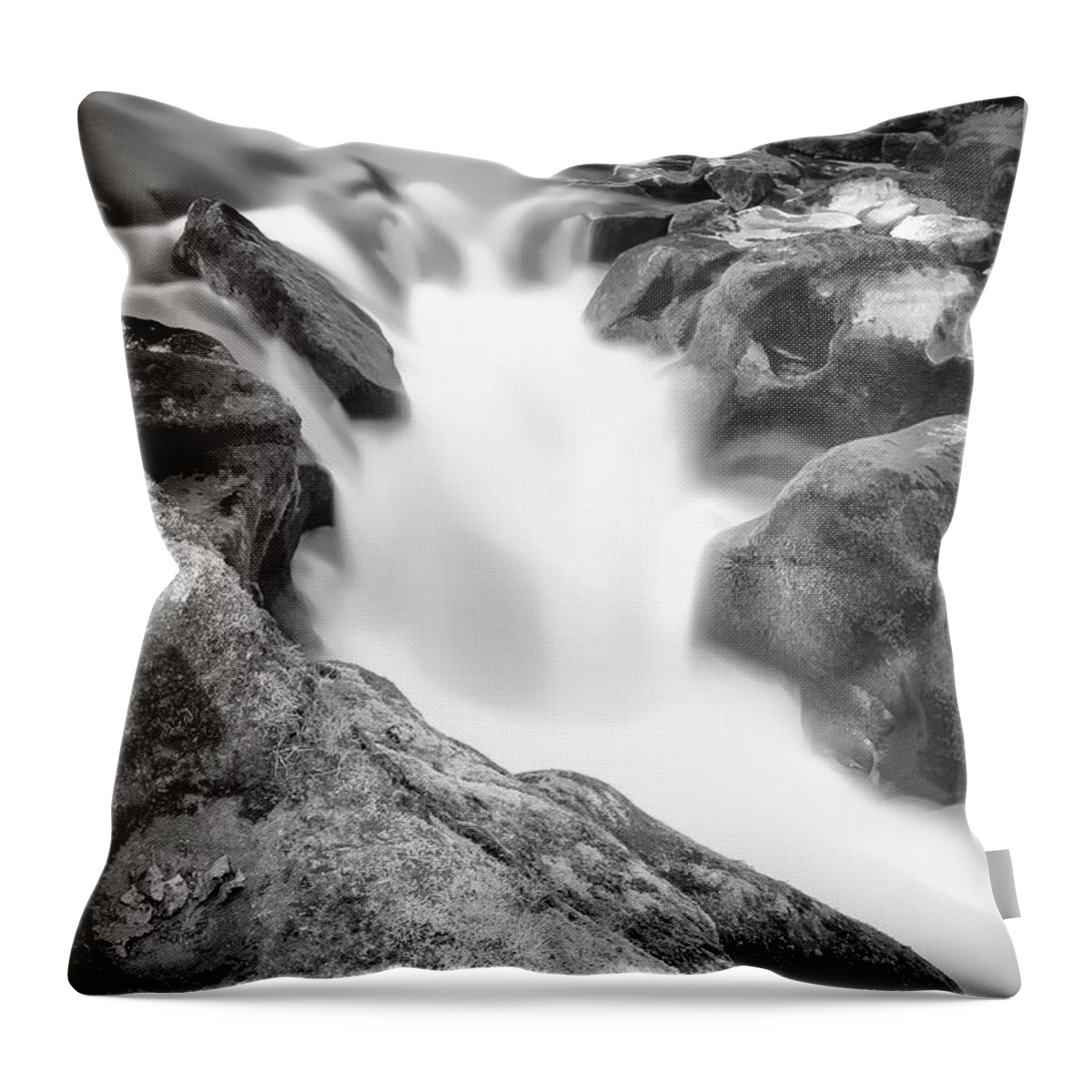Bolton Abbey Throw Pillow featuring the photograph Waterfall on The River Wharfe by Mariusz Talarek