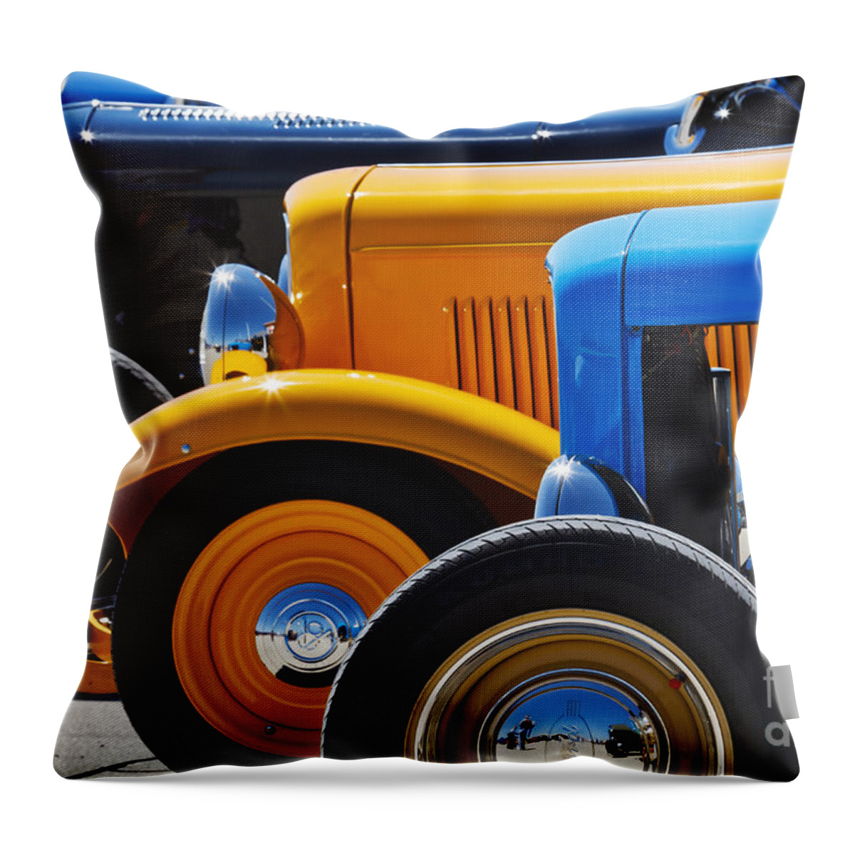 Transportation Throw Pillow featuring the photograph '32 X 3 by Dennis Hedberg