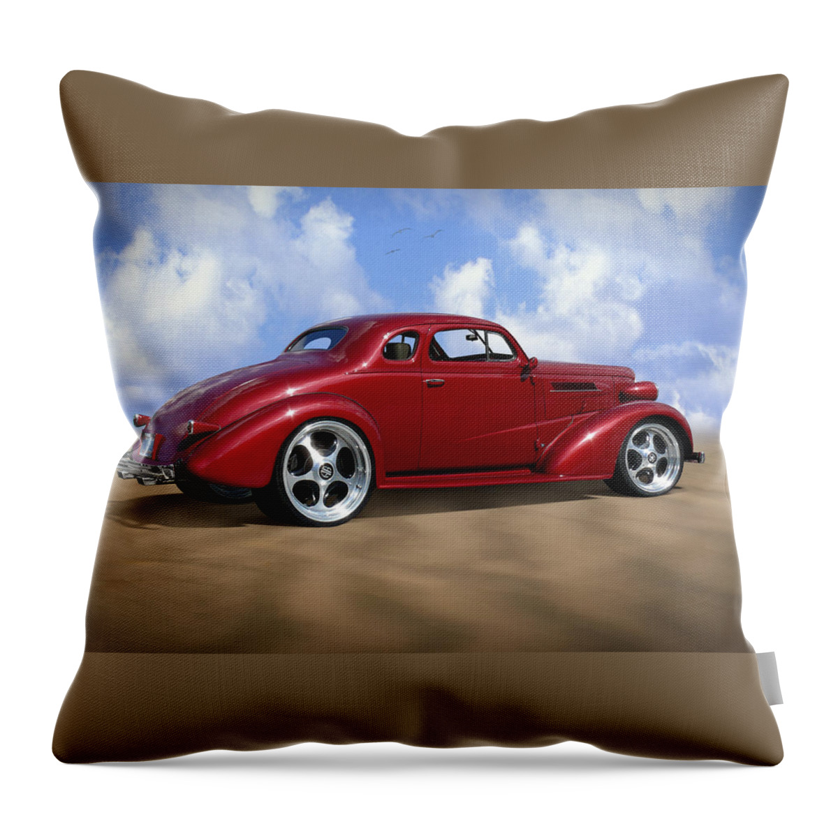 Transportation Throw Pillow featuring the photograph 37 Chevy Coupe by Mike McGlothlen