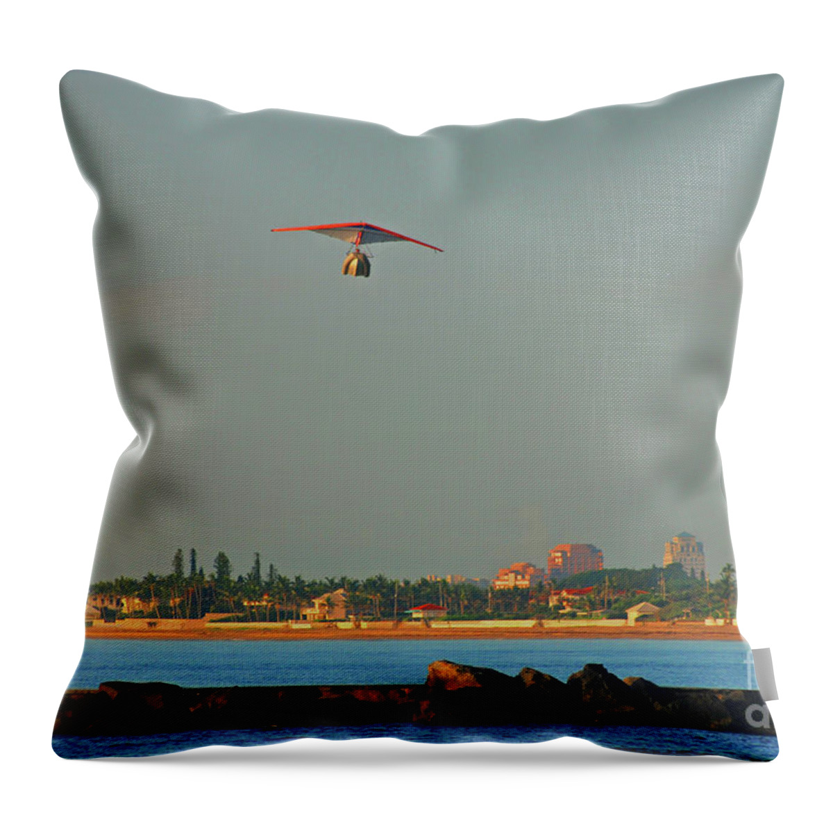Flying Boat Throw Pillow featuring the photograph 38- Escape From Palm Beach by Joseph Keane