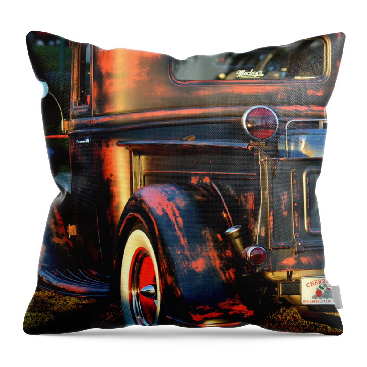  Throw Pillow featuring the photograph Classic Ford Pickup by Dean Ferreira