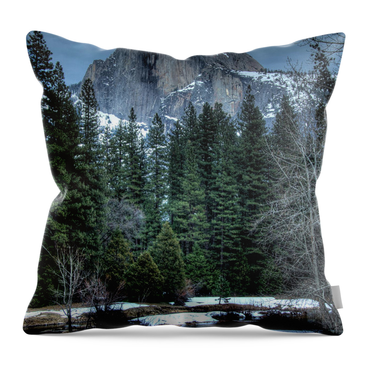 Half Dome Throw Pillow featuring the photograph Half Dome by Marc Bittan