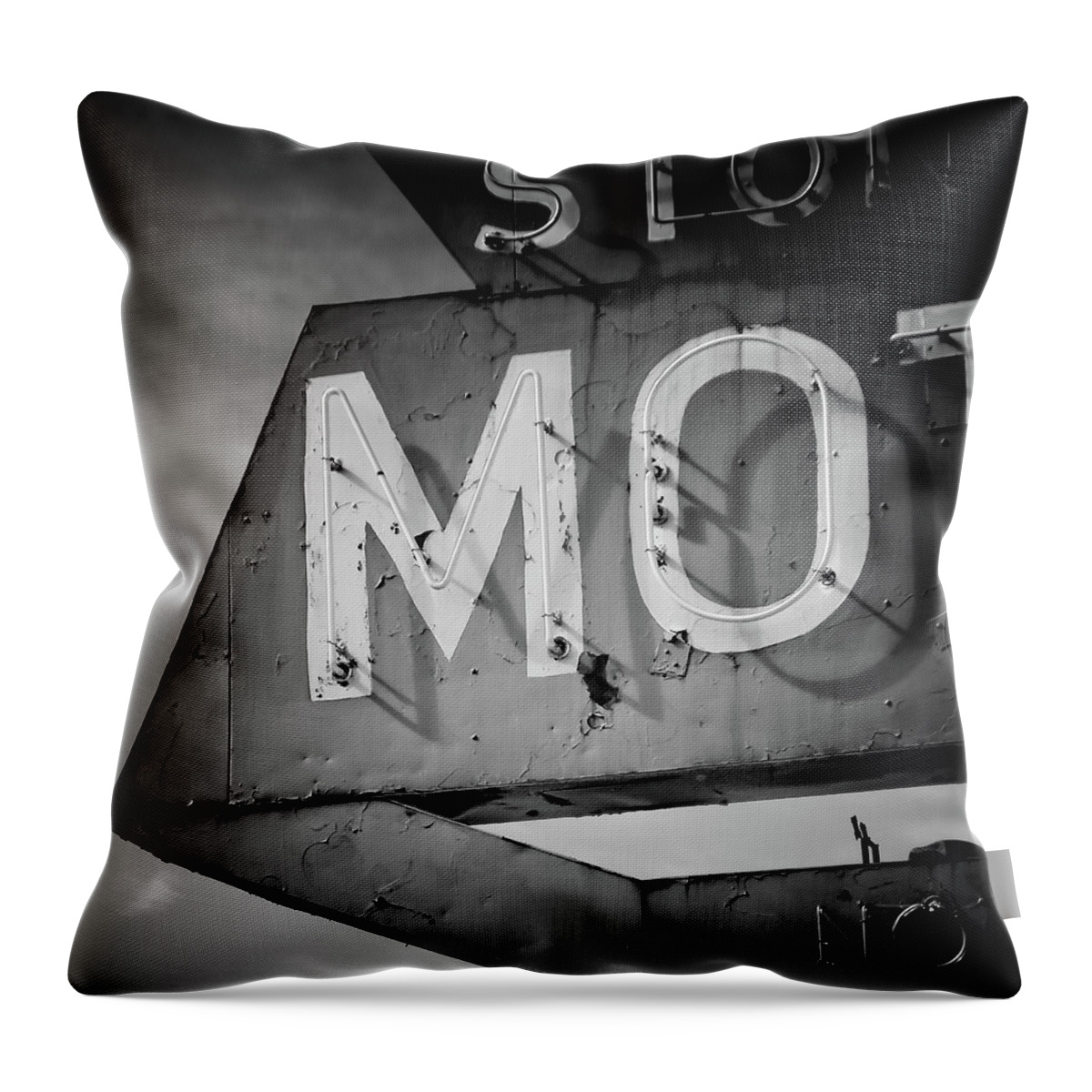 Old Throw Pillow featuring the photograph 4 Rooms Squared by John De Bord