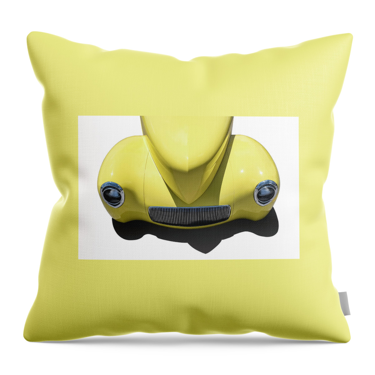 Vintage Throw Pillow featuring the digital art 41 Willys Nose by Douglas Pittman
