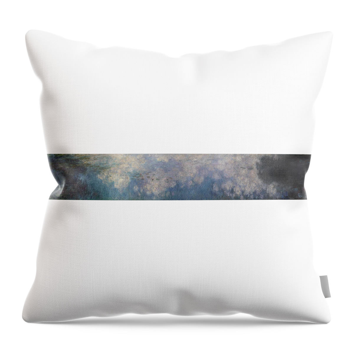 Claude Monet Throw Pillow featuring the painting Water Lilies by Claude Monet