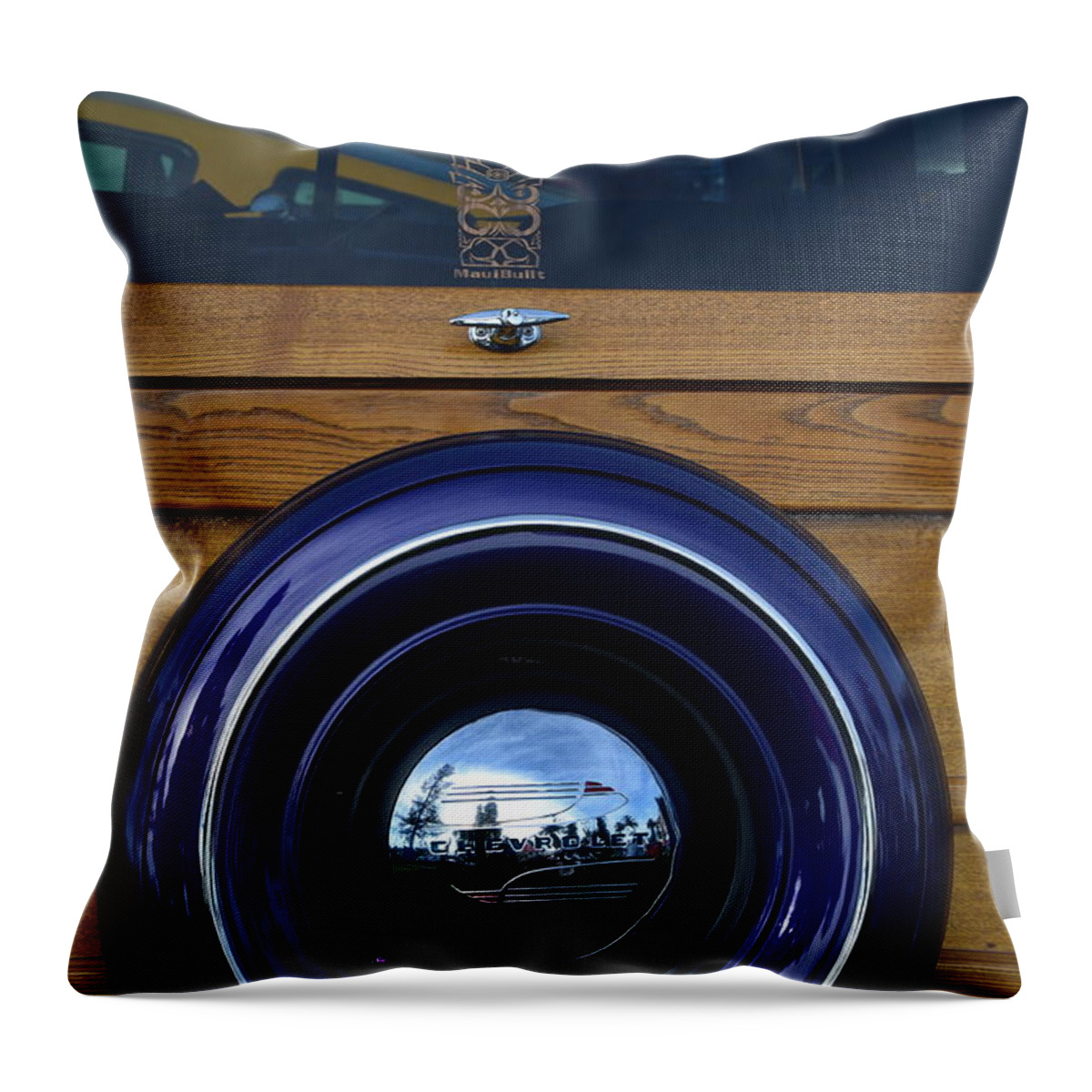  Throw Pillow featuring the photograph Woodie by Dean Ferreira
