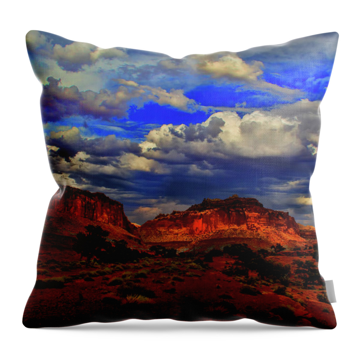 Capitol Reef National Park Throw Pillow featuring the photograph Capitol Reef National Park by Mark Smith