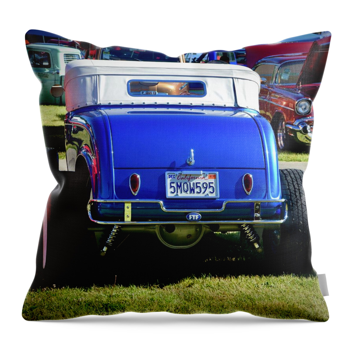  Throw Pillow featuring the photograph Ford Hotrod #8 by Dean Ferreira