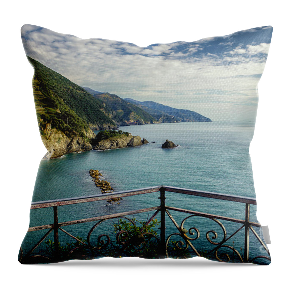 Mediterranean Throw Pillow featuring the photograph A Beautiful Day by Becqi Sherman