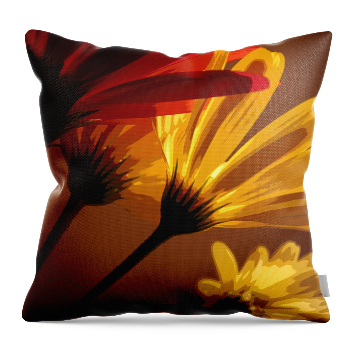 Flower Throw Pillow featuring the photograph A Bunch of Beauties by Julie Lueders 