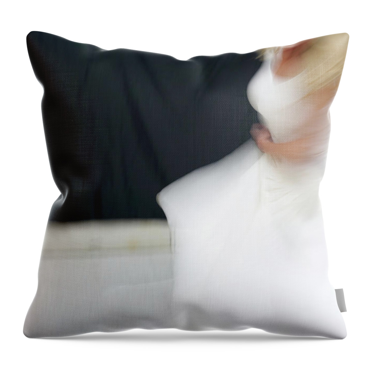 Dance Throw Pillow featuring the photograph A Dance in White #1212 by Raymond Magnani