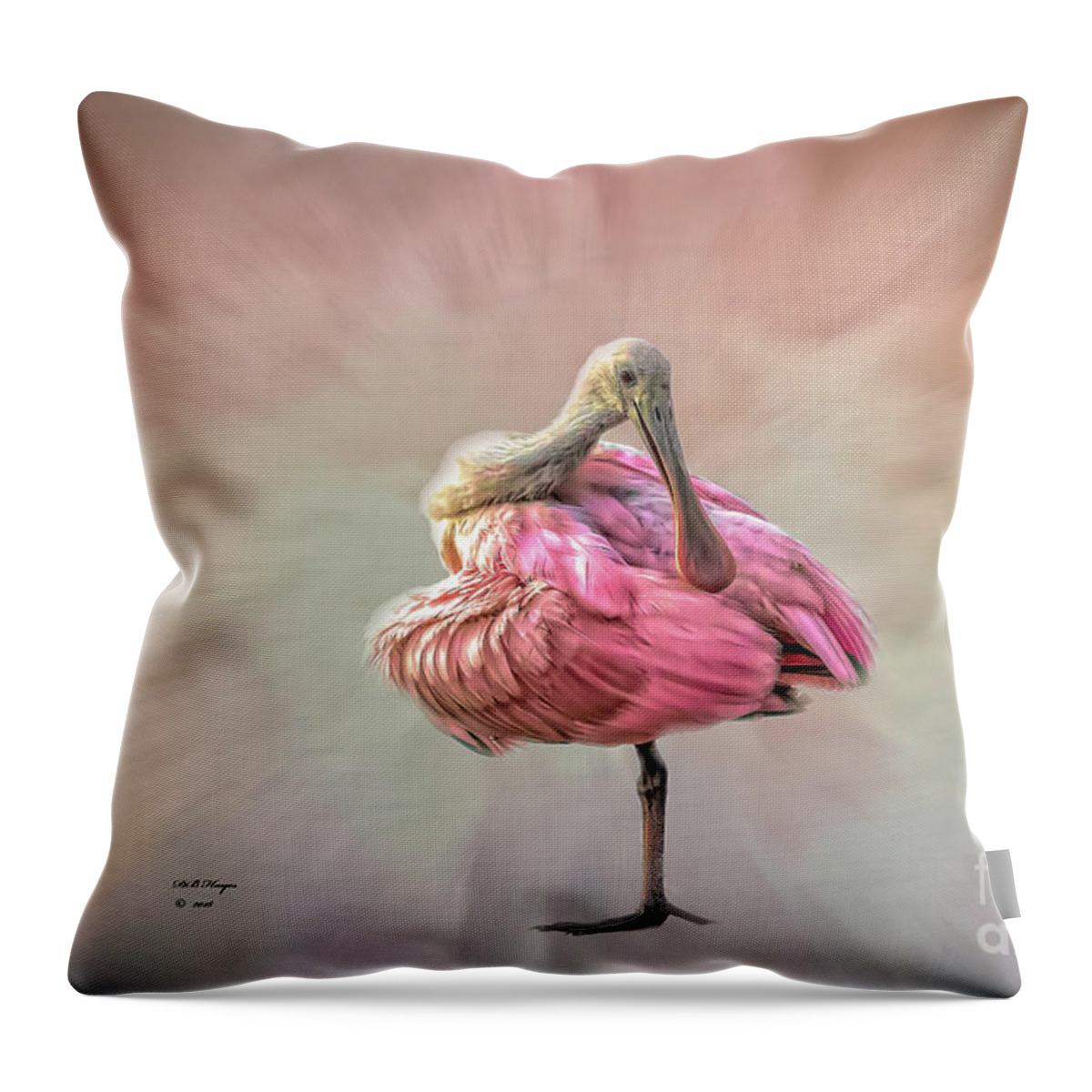 Birds Throw Pillow featuring the photograph A Mother Nature's Masterpiece by DB Hayes