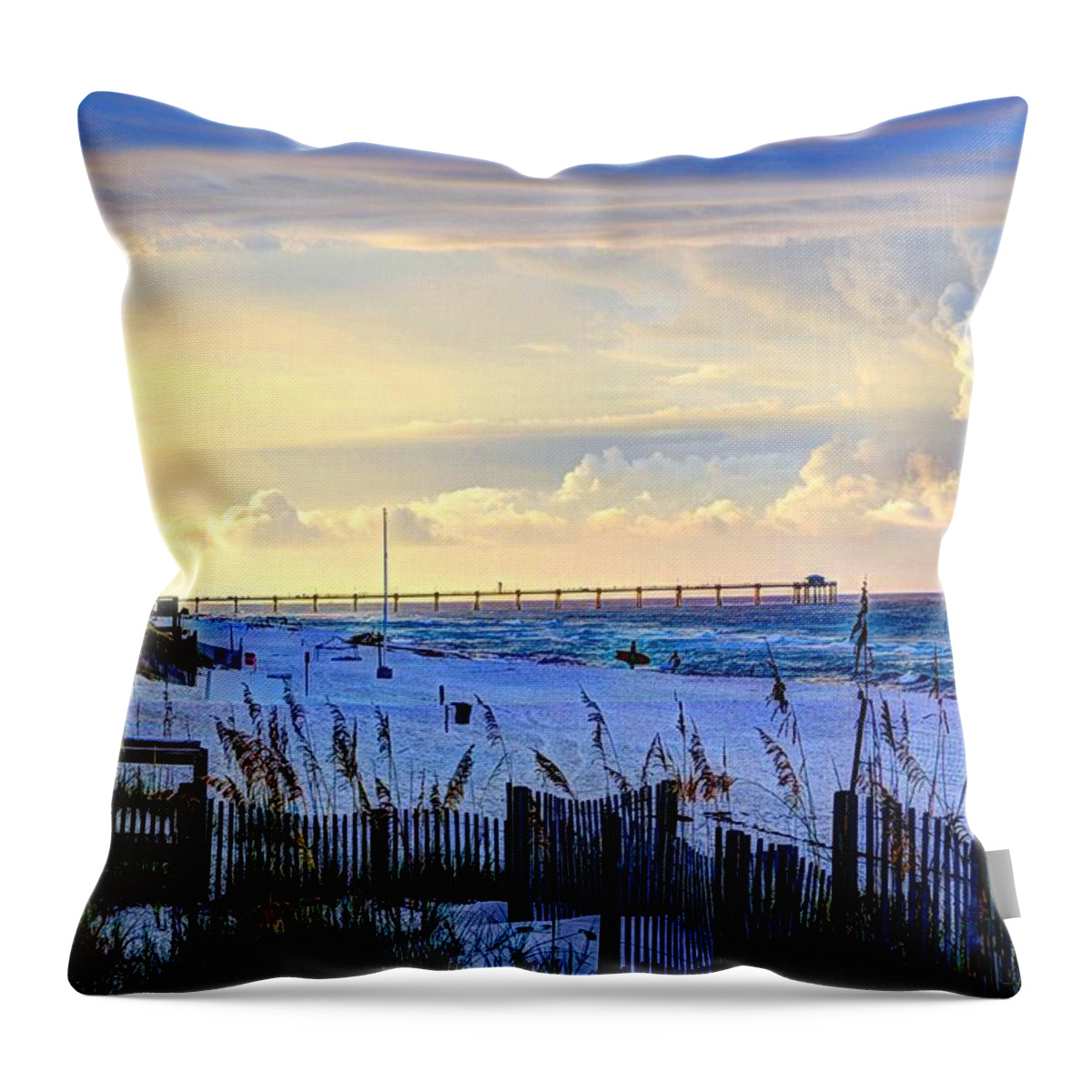 Destin Throw Pillow featuring the photograph A Taste of Heaven by David Morefield