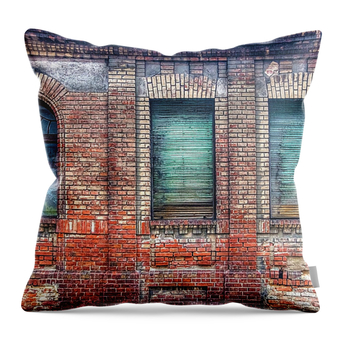 Abandoned Throw Pillow featuring the photograph Abandoned by Peter Kennett