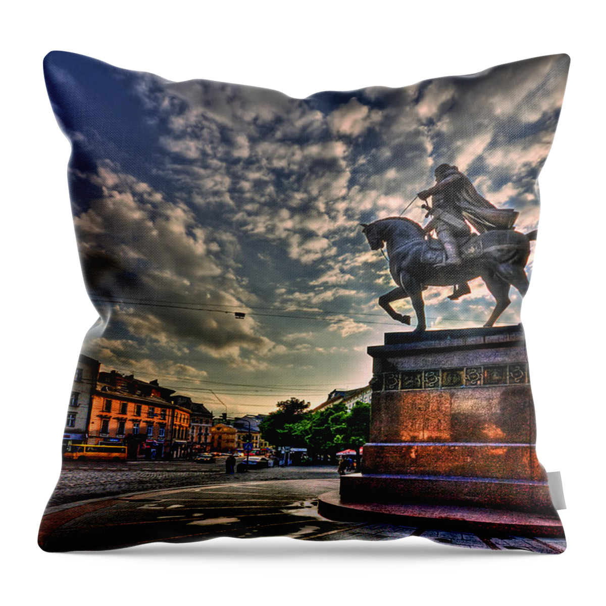 City Throw Pillow featuring the photograph Above All by Evelina Kremsdorf