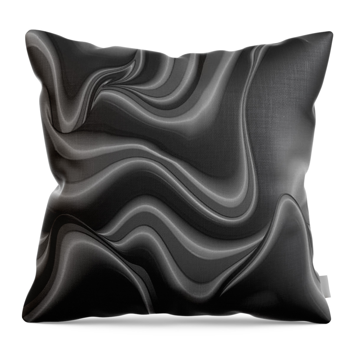 Curves Throw Pillow featuring the digital art Abstract 515 2 by Kae Cheatham