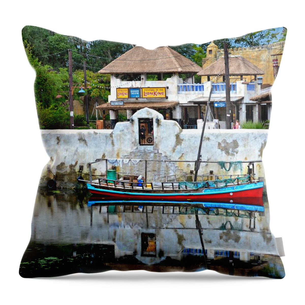 Africa Throw Pillow featuring the photograph African Queen by Carolyn Mickulas