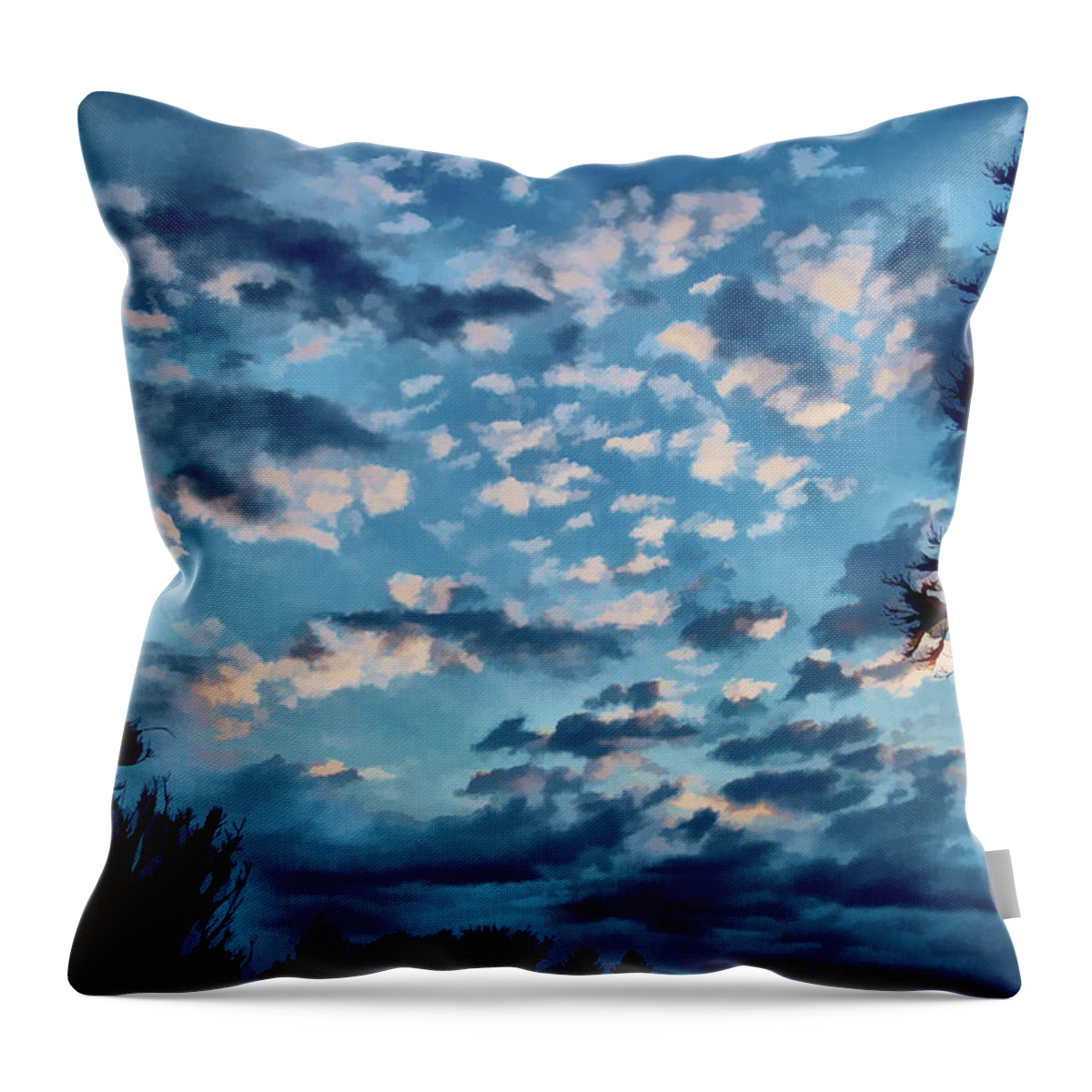 Ithaca Throw Pillow featuring the photograph After the Sunset by Monroe Payne