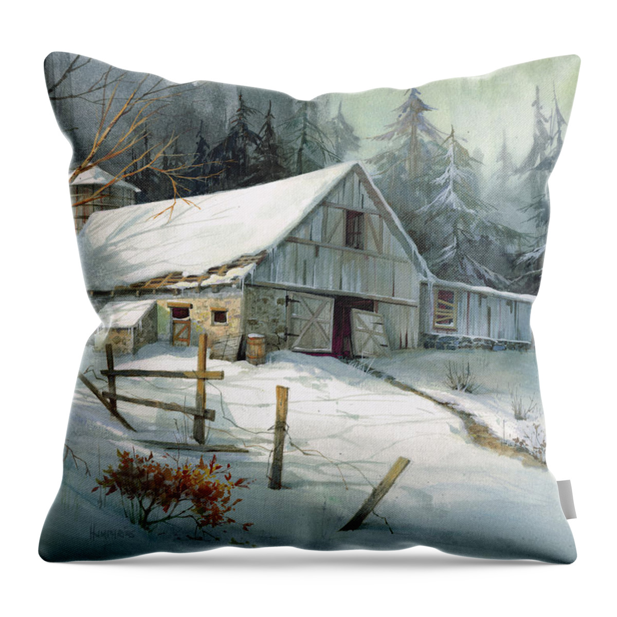 Michael Humphries Throw Pillow featuring the painting Ageless Beauty by Michael Humphries