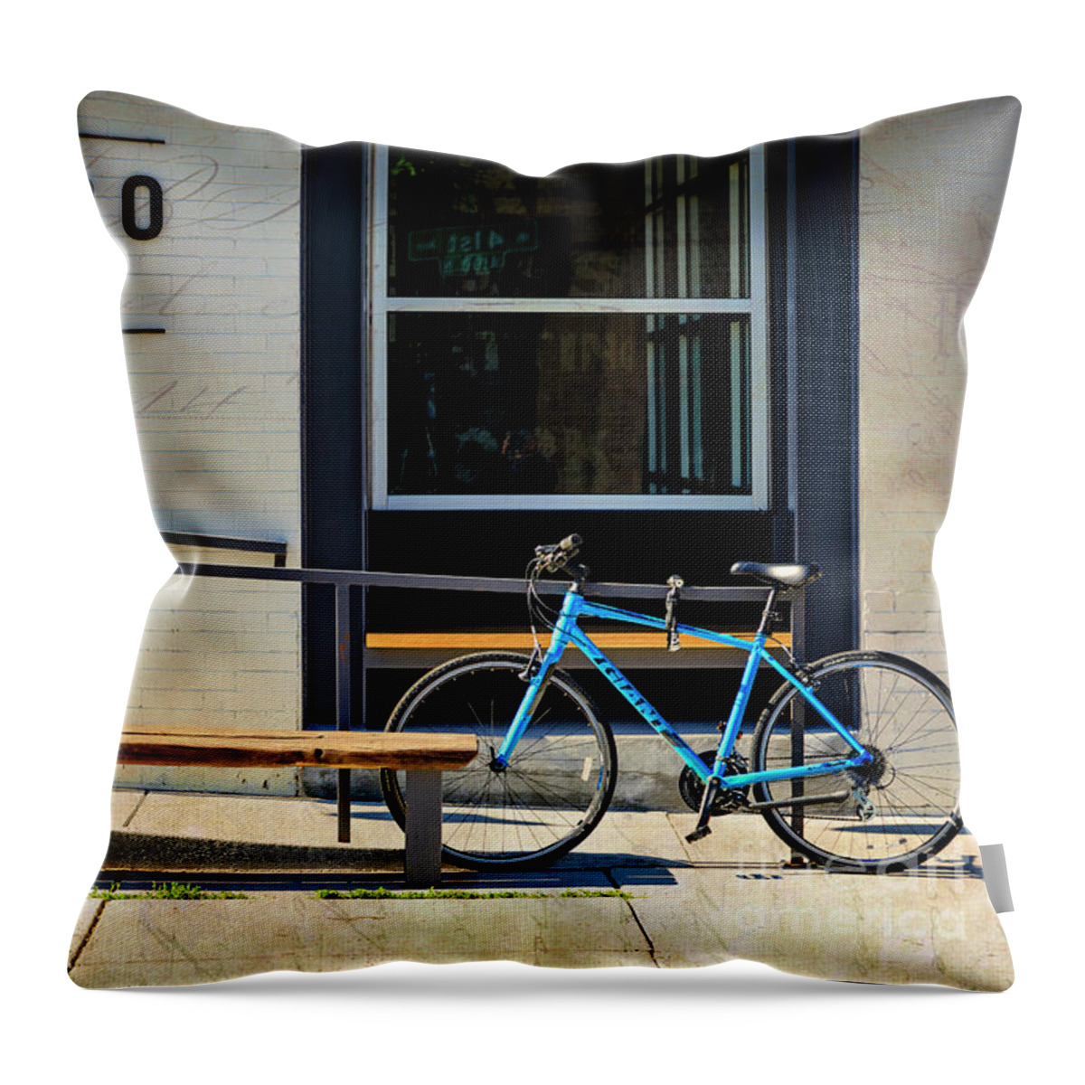 Allegro Giant Bicycle Throw Pillow by Craig J Satterlee - Craig J Satterlee  - Artist Website