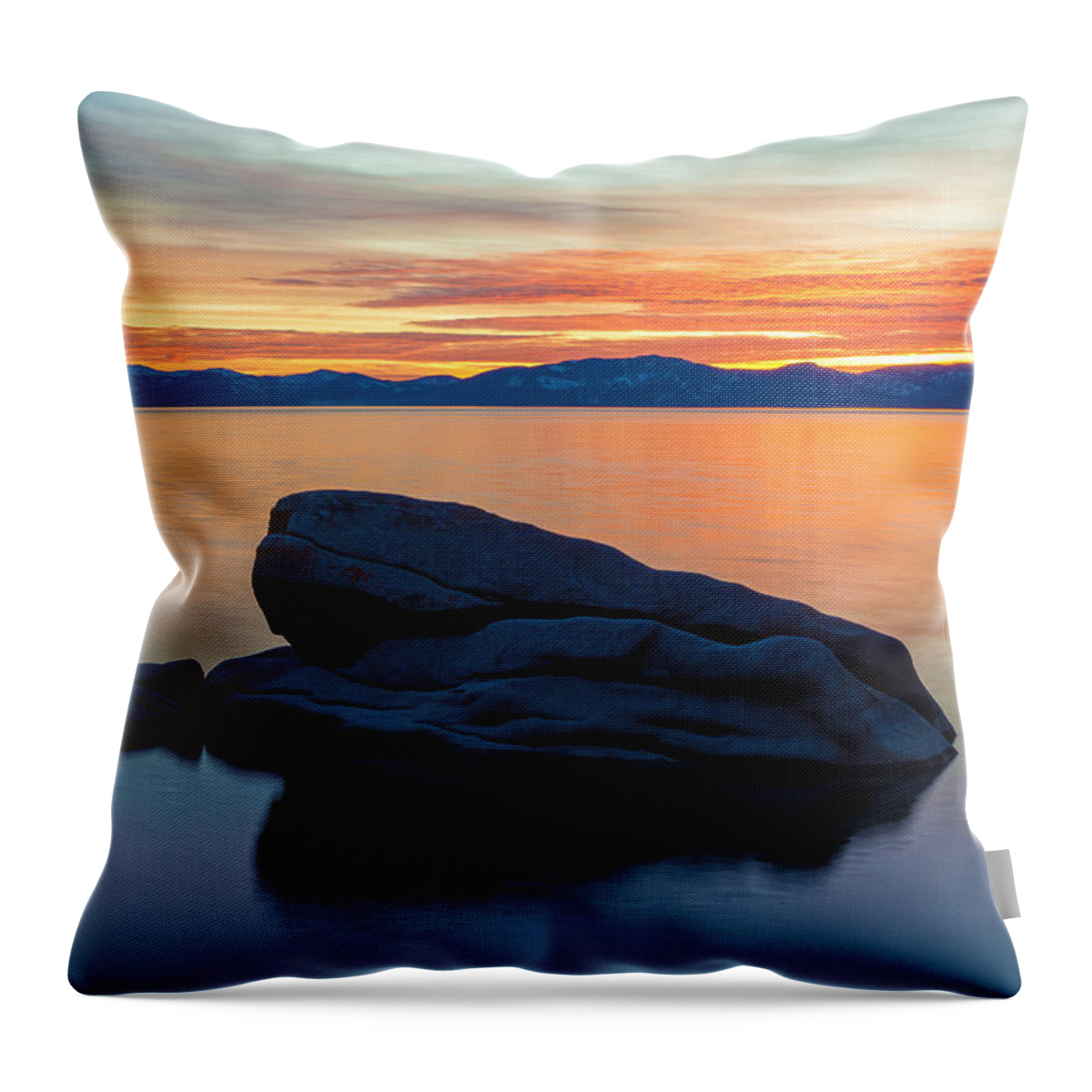 Landscape Throw Pillow featuring the photograph Aloneness by Jonathan Nguyen