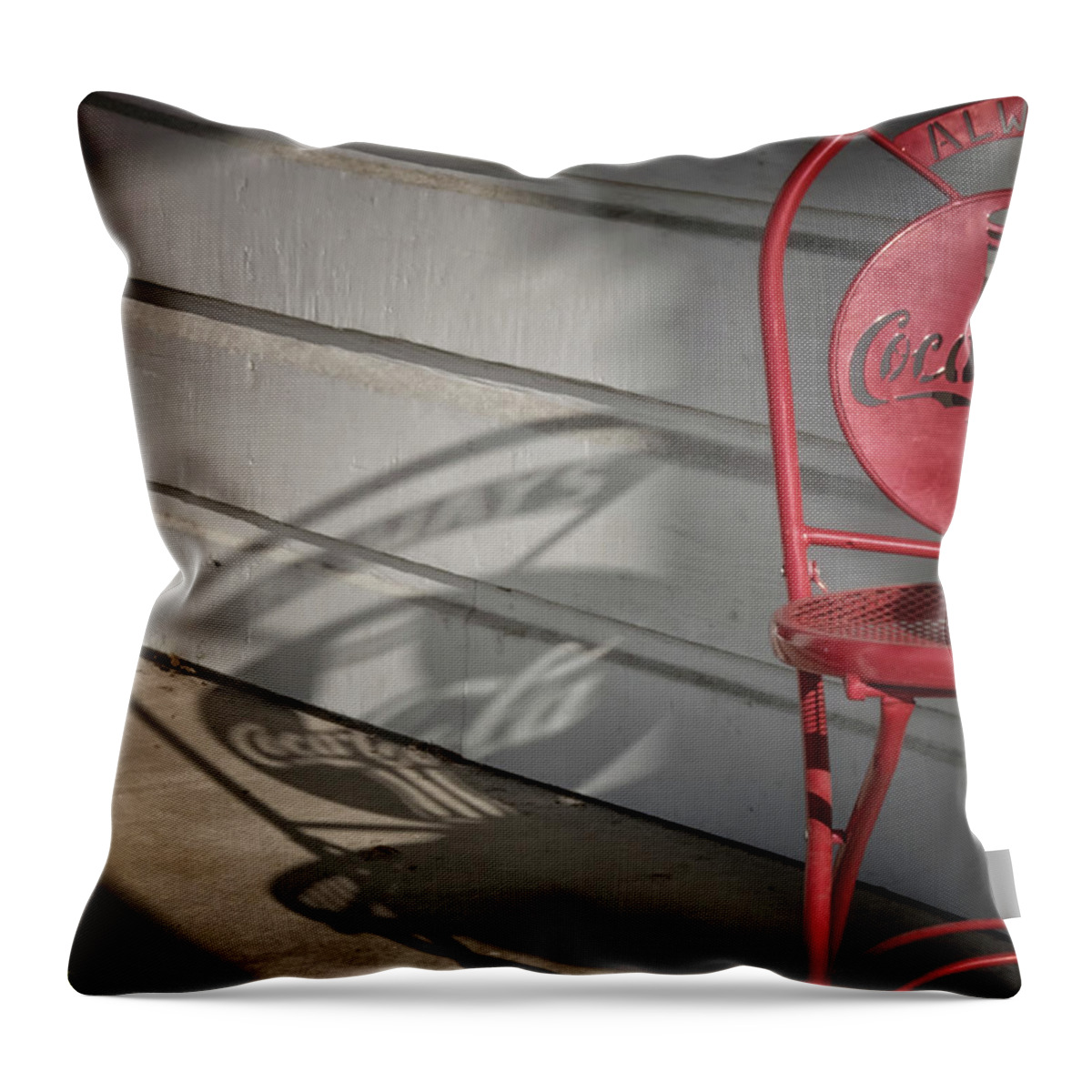 Coca Cola Throw Pillow featuring the photograph Always Coke by Jessica Levant