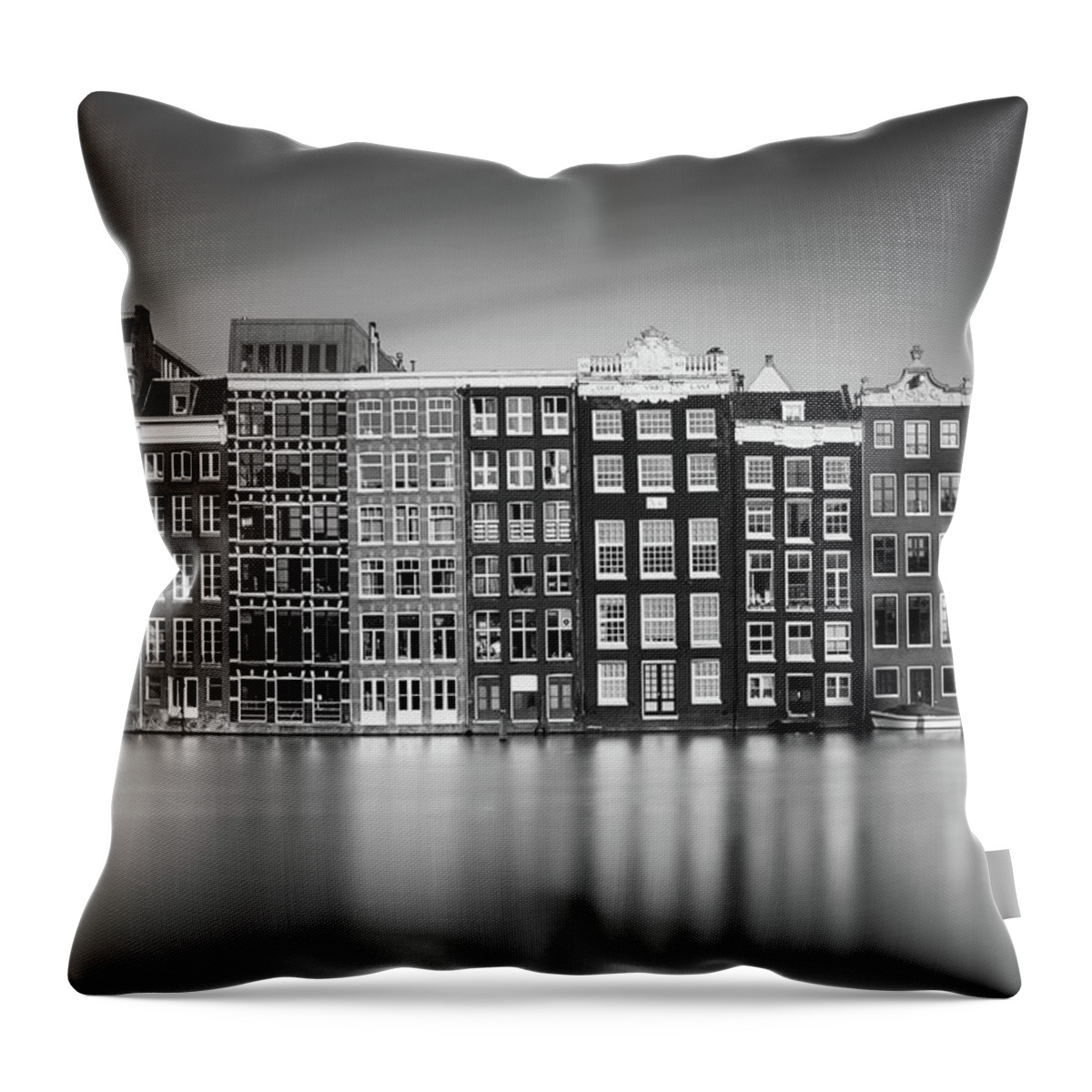 Amsterdam Throw Pillow featuring the photograph Amsterdam, Damrak I by Ivo Kerssemakers