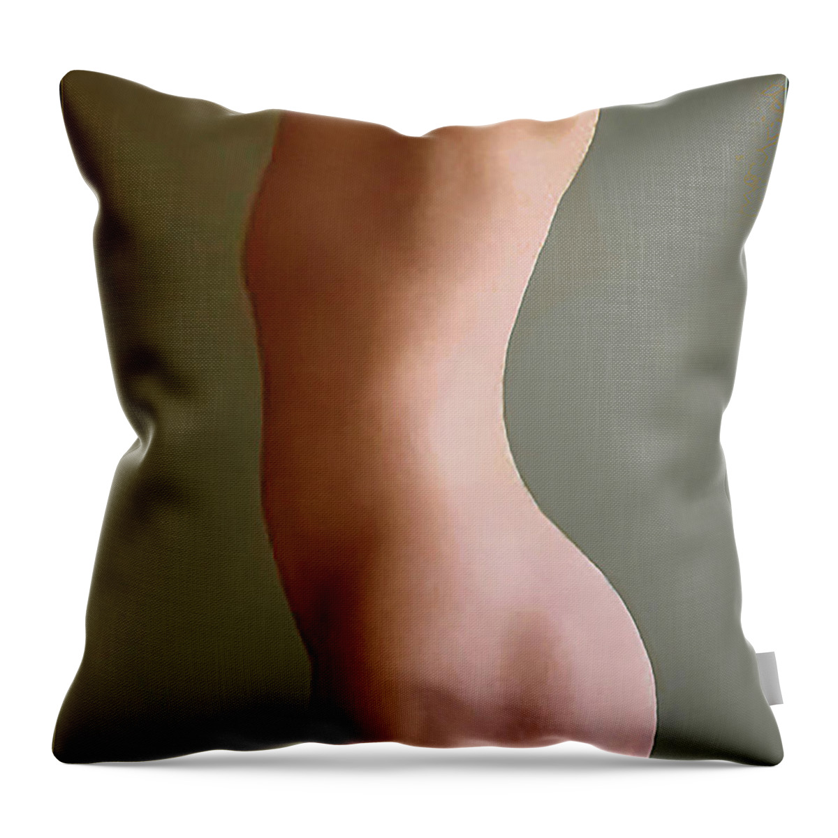  Throw Pillow featuring the digital art Andro C by James Lanigan Thompson MFA