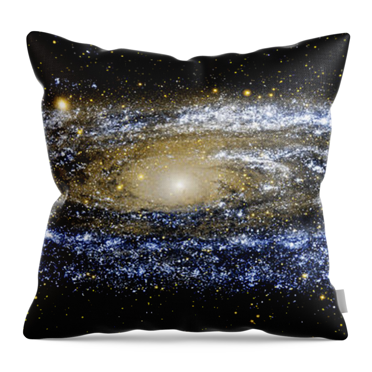 Andromeda Galaxy Throw Pillow featuring the photograph Andromeda Galaxy enhanced by Weston Westmoreland
