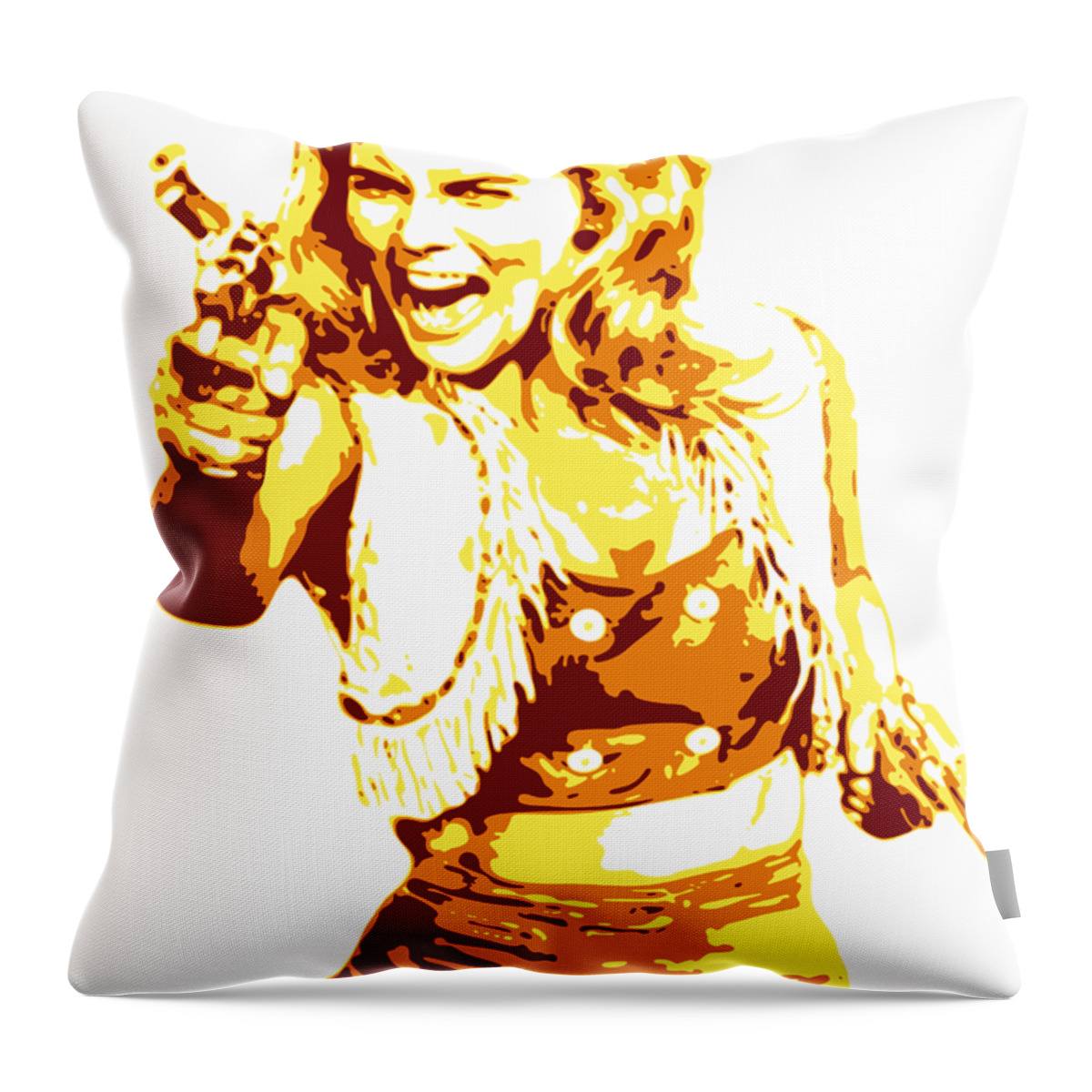 Ann Margret Throw Pillow featuring the digital art Ann Margret by DB Artist