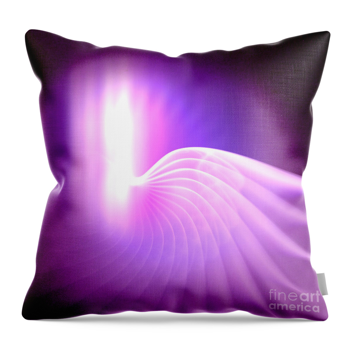 Archangels Throw Pillow featuring the digital art Archangel Gabriel by Alexa Szlavics