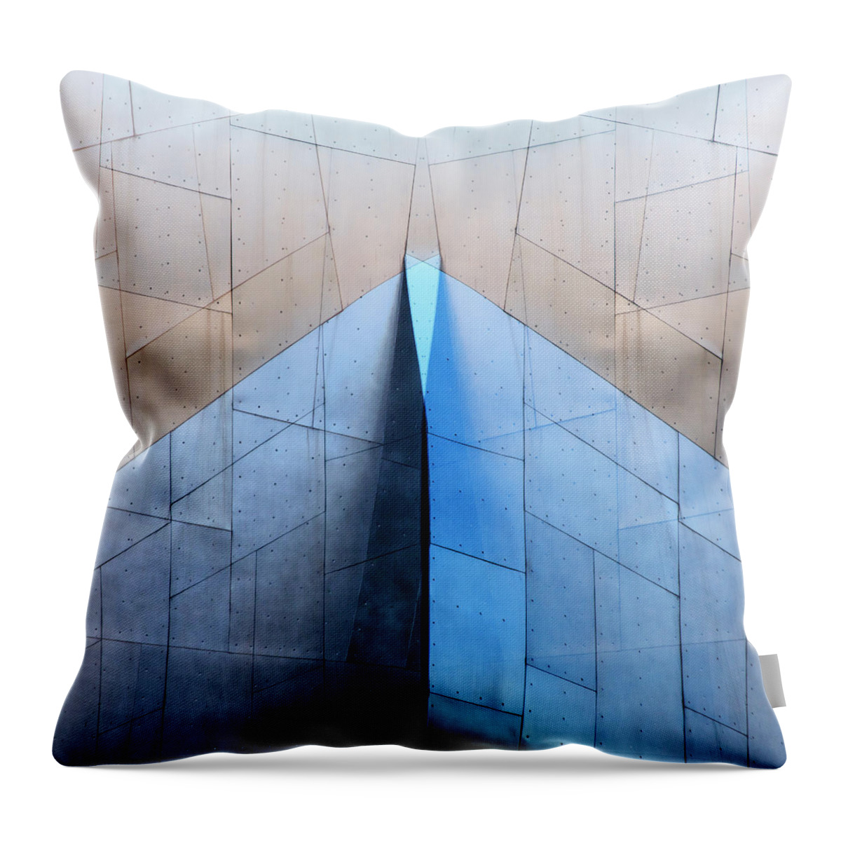 Architecture Throw Pillow featuring the photograph Architectural Reflections 4619L by Carol Leigh