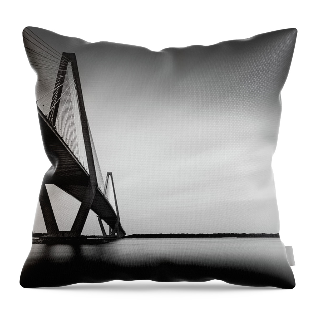 Arthur Ravenel Throw Pillow featuring the photograph Arthur Ravenel Jr Bridge IV by Ivo Kerssemakers