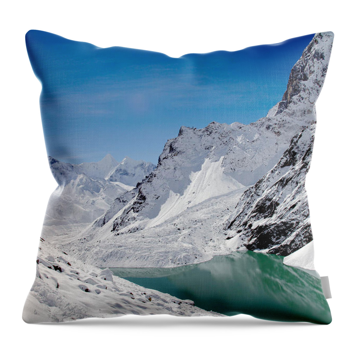 Snow Throw Pillow featuring the photograph Artic Landscape by Britten Adams