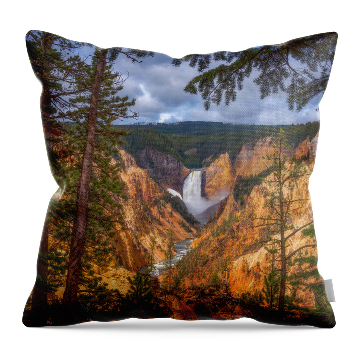 Waterfalls Throw Pillow featuring the photograph Artist Point Afternoon by Darren White