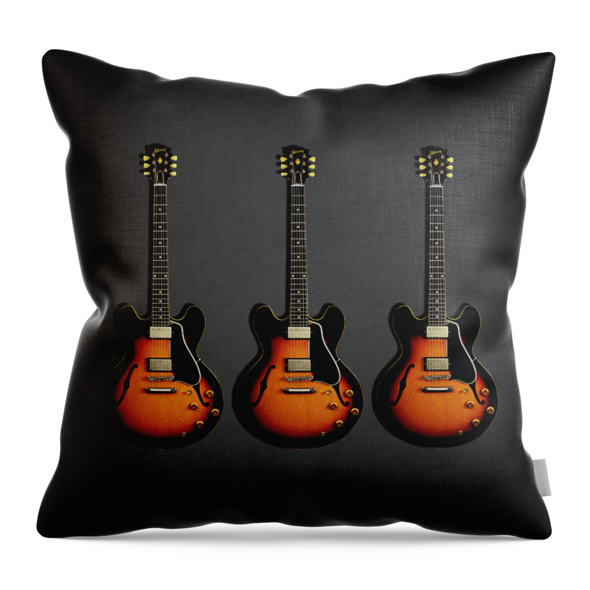Gibson Es335 Throw Pillow featuring the photograph Gibson ES 335 1959 by Mark Rogan