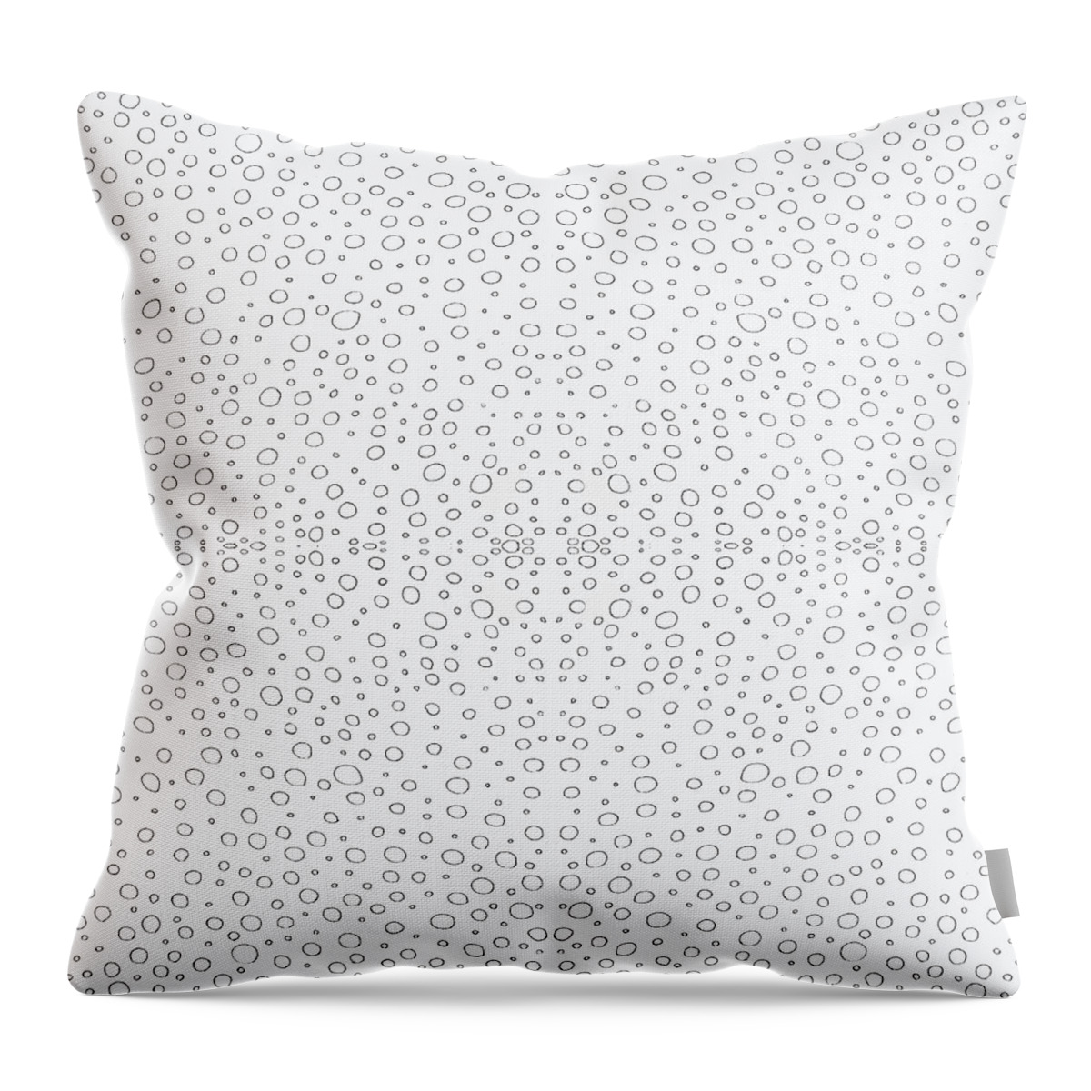 Urban Throw Pillow featuring the digital art 033 Bubbles by Cheryl Turner