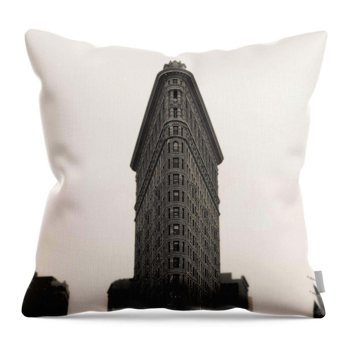 Flatiron Throw Pillow featuring the photograph Flatiron Building - NYC by Nicklas Gustafsson