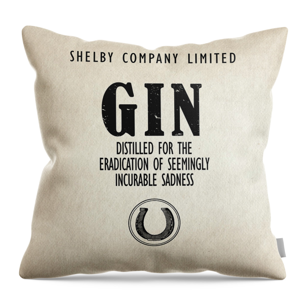 Shelby Company Throw Pillow featuring the photograph Gin The Eradication of Sadness by Mark Rogan