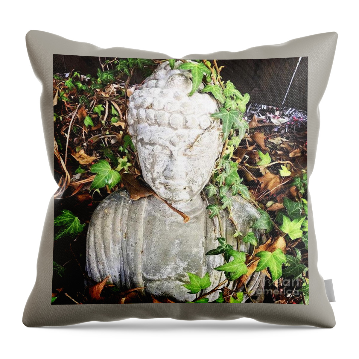 Buddha Throw Pillow featuring the photograph As One by Denise Railey