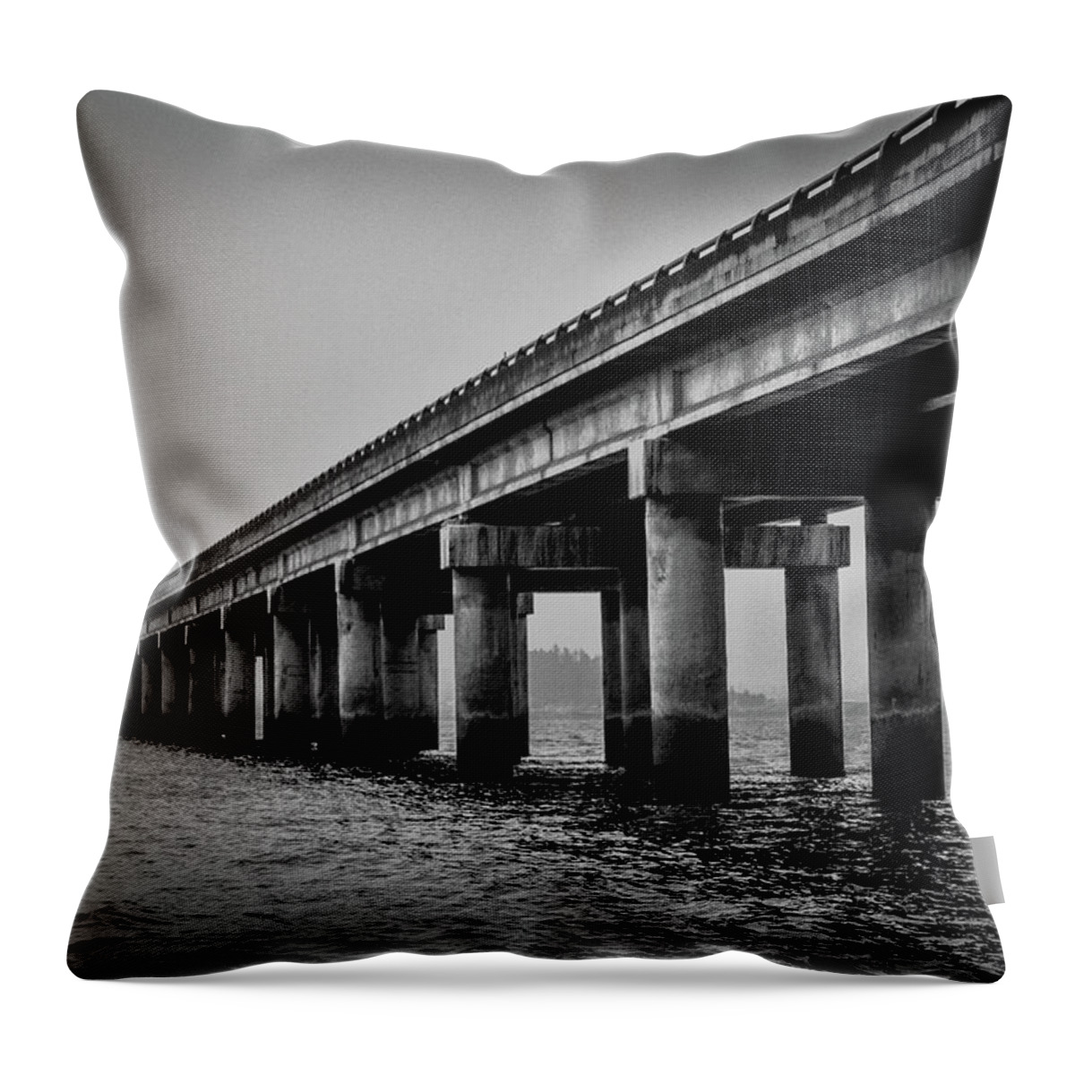 Landscape Throw Pillow featuring the photograph Astoria Bridge by Jason Brooks
