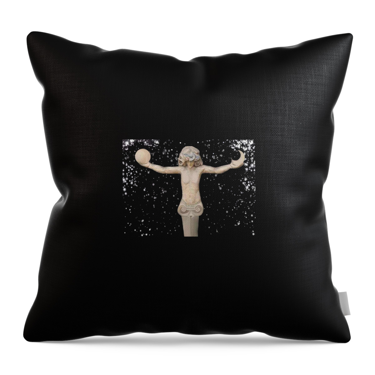 Astronomica Art Space Throw Pillow featuring the digital art Astronomica2 by Robert aka Bobby Ray Howle