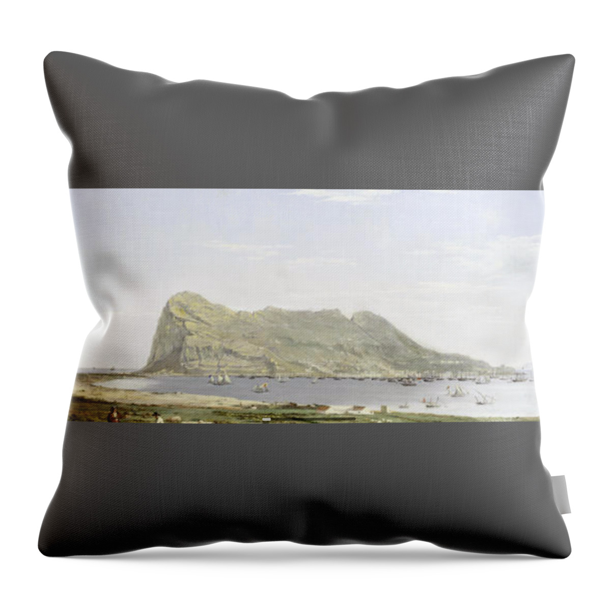 Attributed To Thomas Ender (austrian Throw Pillow featuring the painting Attributed To Thomas Ender by MotionAge Designs